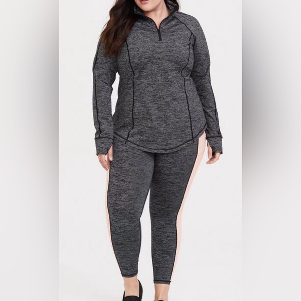 Torrid Charcoal and Blush Activewear Ensemble